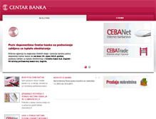 Tablet Screenshot of centarbanka.hr